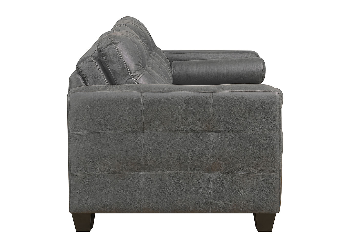 Kara Gray Stationary Loveseat,Taba Home Furnishings